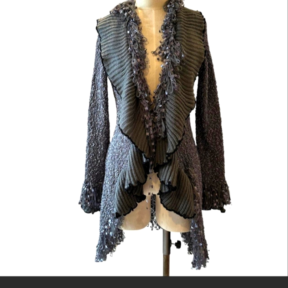 Women's Large Lapis Cardigan